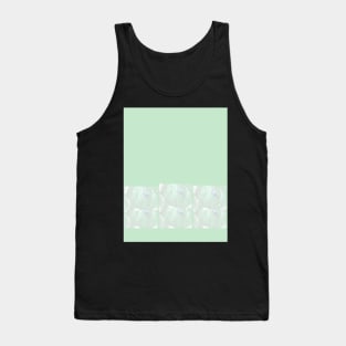 green rose print Tank Top